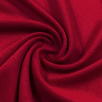 Coupon 300x148cm drap de laine vierge mélangé rouge 620g