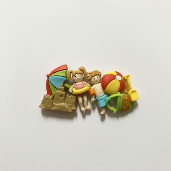 Sachet boutons sur le thème de la plage