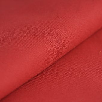 Tissu sergé coton uni Sierra rouge