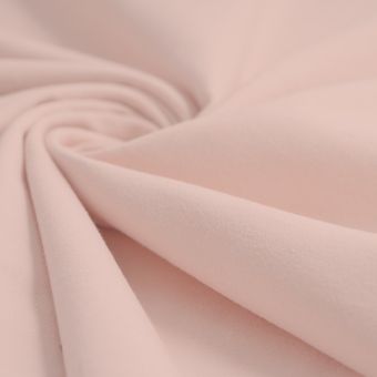 Tissu Jersey tubulaire coton bio uni blush