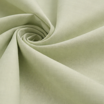 Tissu Olivia voile de coton bio vert amande