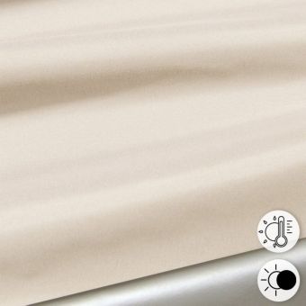 Tissu doublure occultant isolante thermique beige