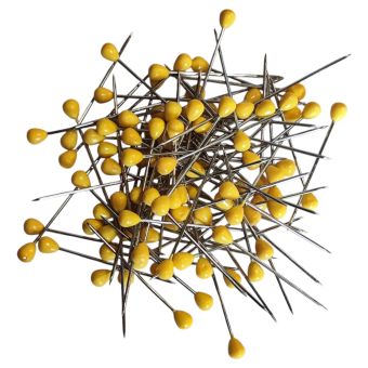 100 Houzeaux ou epingles du tapissier - Coloris Jaune