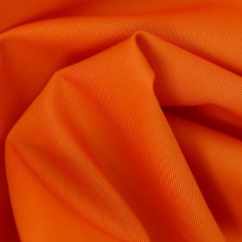 Tissu sergé uni Idéal orange
