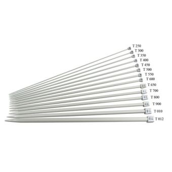 Aiguilles à tricoter en Aluminium 40 cm