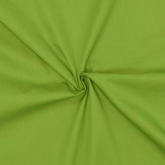 Tissu popeline de coton Vert anis - designers-factory (1m x 1m46)