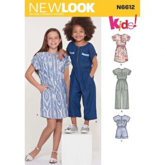 Patron 6612 Robe/Combi Enfant de 3 à 14 ans - Newlook