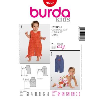 Patron burda 9652 kids combinaison