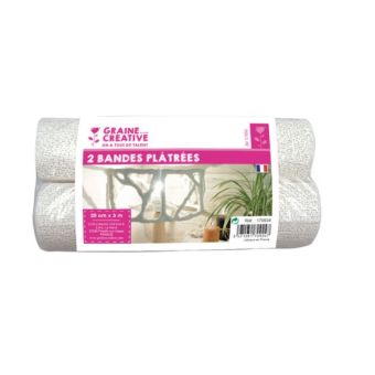 Graine Créative - Bande plâtrée Métier 20 cm x 3 m 2 pièces