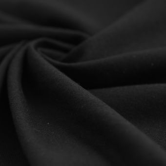 Tissu jersey coton bio uni noir
