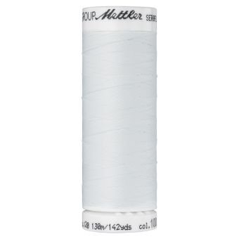 Bobine de fil à coudre élastique Seraflex Mettler blanc