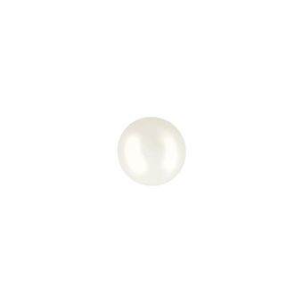 Lot de 6  boutons perles ovales 10mm blanc