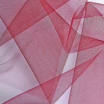 Tissu tulle uni bordeaux