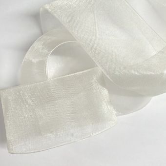 Ruban organza 38 mm écru
