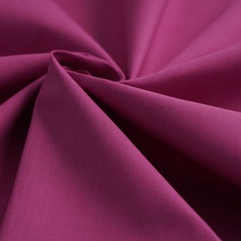 Tissu popeline coton unie Poppie violet