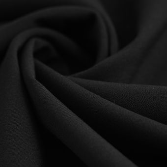 Tissu noir gabardine légère