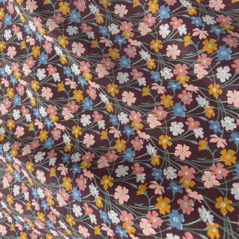 Tissu Liberty soie crêpe fleurs