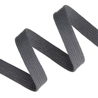 Cordon plat sport 15mm anthracite