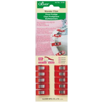 Pince wonder clips rouge x10 - Clover