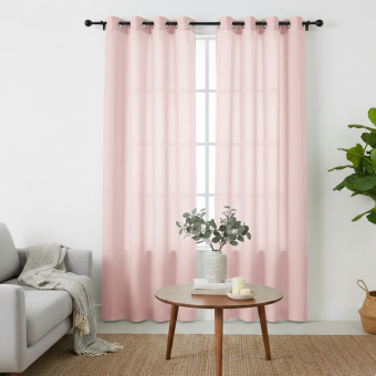 Voilage Diego rose 140x240cm