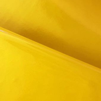 Toile simili vinyle polyuréthane brillant jaune