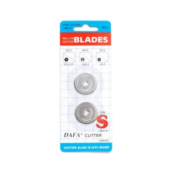 Lames pour cutter rotatif Ø28mm - Coupe droite