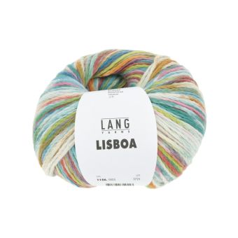 Pelote de coton LISBOA 100g – Lang Yarns, éclat multicolore du Portugal