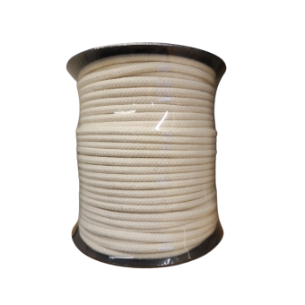 Ganse coton de 6 mm, rouleau de 100 mètres