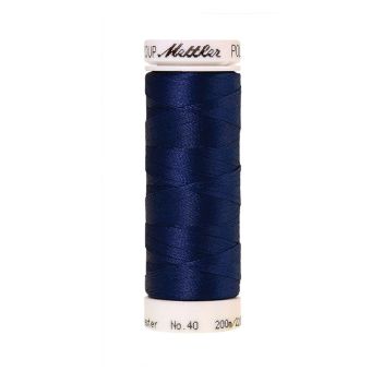 Fil à broder Mettler Poly Sheen bleu  col 3323
