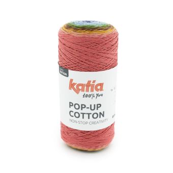 Pelote pop up cotton multicolore 304 Katia- 1 pelote=1 pull ou une robe