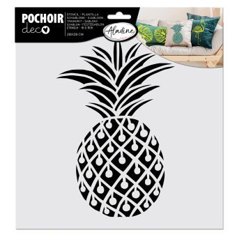Pochoir de décoration ananas 28 cm