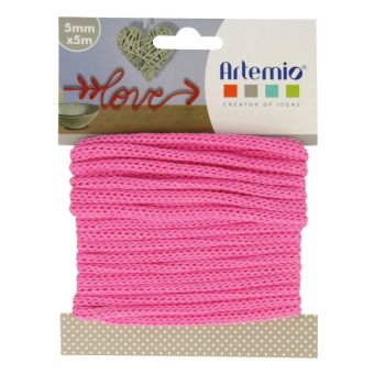 FIL TRICOTIN FUSHIA - 5 M X 5 MM