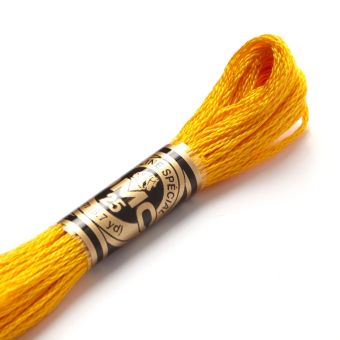 Fil mouliné à broder - Tons jaunes/orangés - COL 972