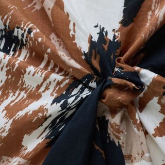 Tissu viscose Mira Pecan Pie - Atelier Brunette