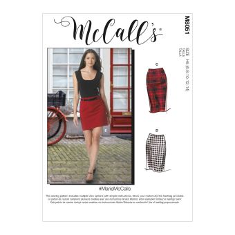 Patron McCALL's 8051H5 Jupe crayon 5 longueurs MarieMcCalls - de 34 au 42