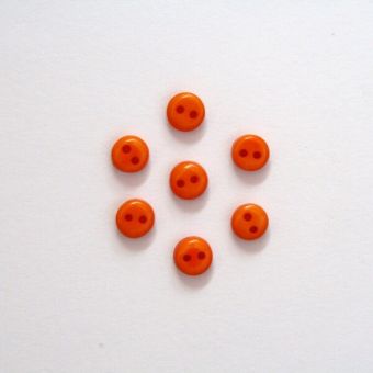 Lot de 20 Mini Boutons 6mm - Orange