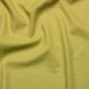 Toile légère viscose lin vert anis