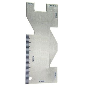 Réglette à ourlet en aluminium 38mm