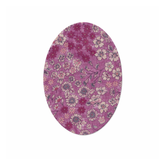 Thermocollant genou/coude fleuri rose