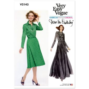 Patron V2143Y5 robe tricot pour femme du 46 au 54 - Vogue