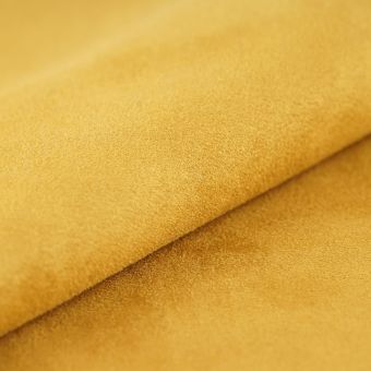 Tissu suédine lourde spéciale siège jaune