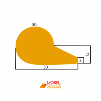 Profilé Mousse PRA11 - Vendu au mètre