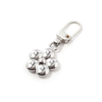 Tirette fleur 2.5 cm Argent