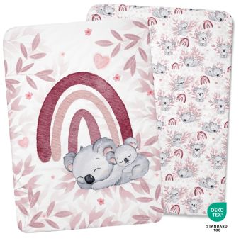 Panneau couverture bébé Koala Vieux rose 75x100cm