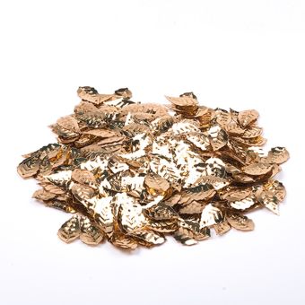 Sequin à coudre feuille or 9x16mm