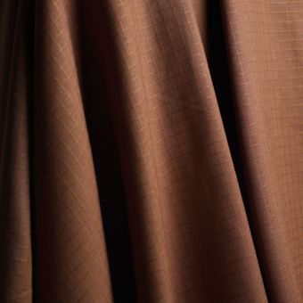 Tissu lin viscose Little Tile pecan pie - Atelier Brunette