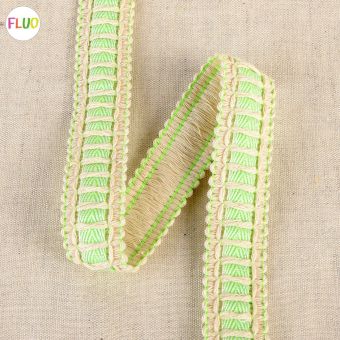 Galon bicolore ruban vert 23mm