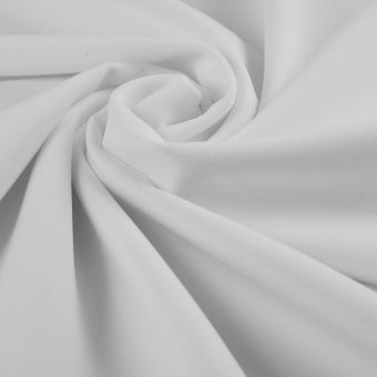 Tissu satin duchesse mi mat blanc cassé