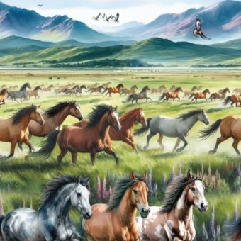 Toile cirée Galopt Sauvage roulée et sans plis
