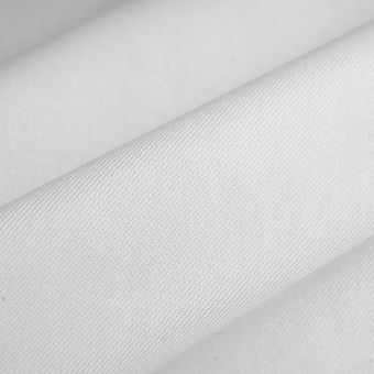 Tissu sergé coton lourd uni écru